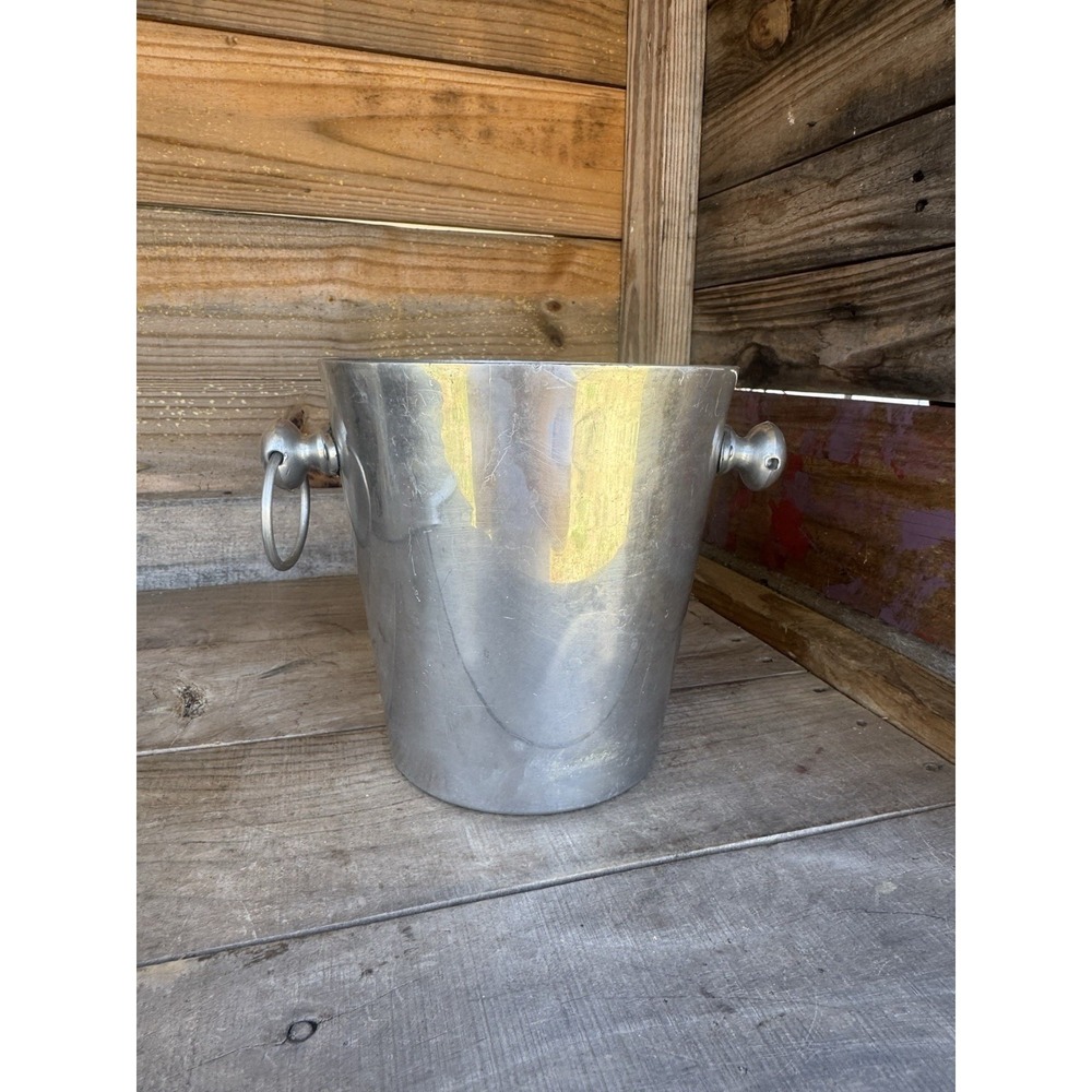 Vintage Stainless Steel Ice Bucket Made In India